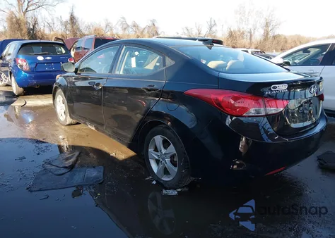2013 Hyundai Elantra Gls from USA, damaged, VIN KMHDH4AE4DU880612